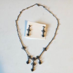 Matching earrings and necklace